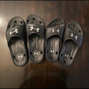2 pairs of Under armor size W/8 M/7 and W/10 M/9